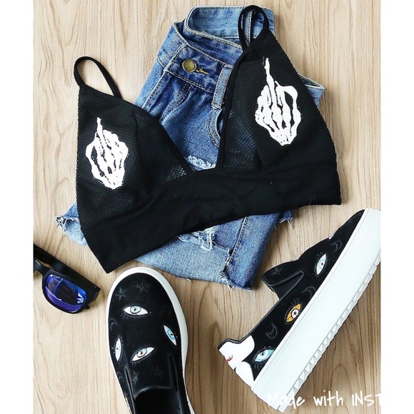 Tops - Black Friday SALE ‼️Fishnet Skeleton🖕🏽Bralette